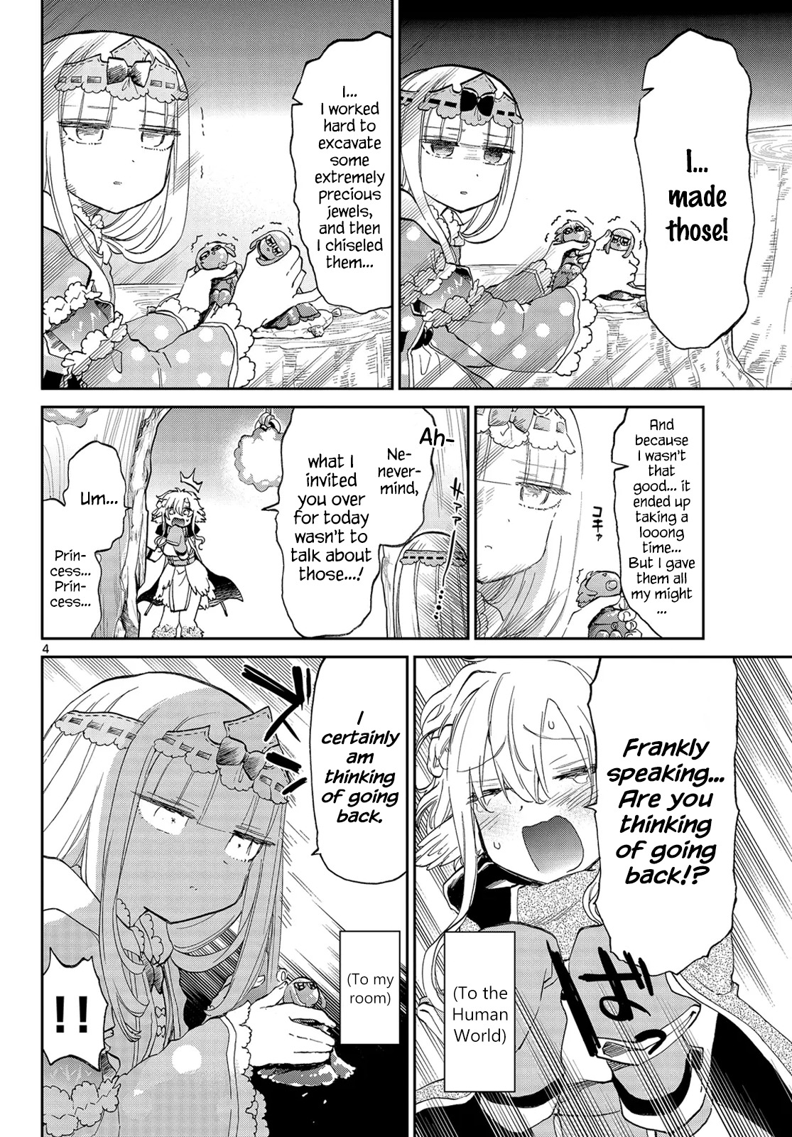 Maou-jou de Oyasumi Chapter 54 page 4 - Chapter 54: It's for the Sake of a Girl's Friendship