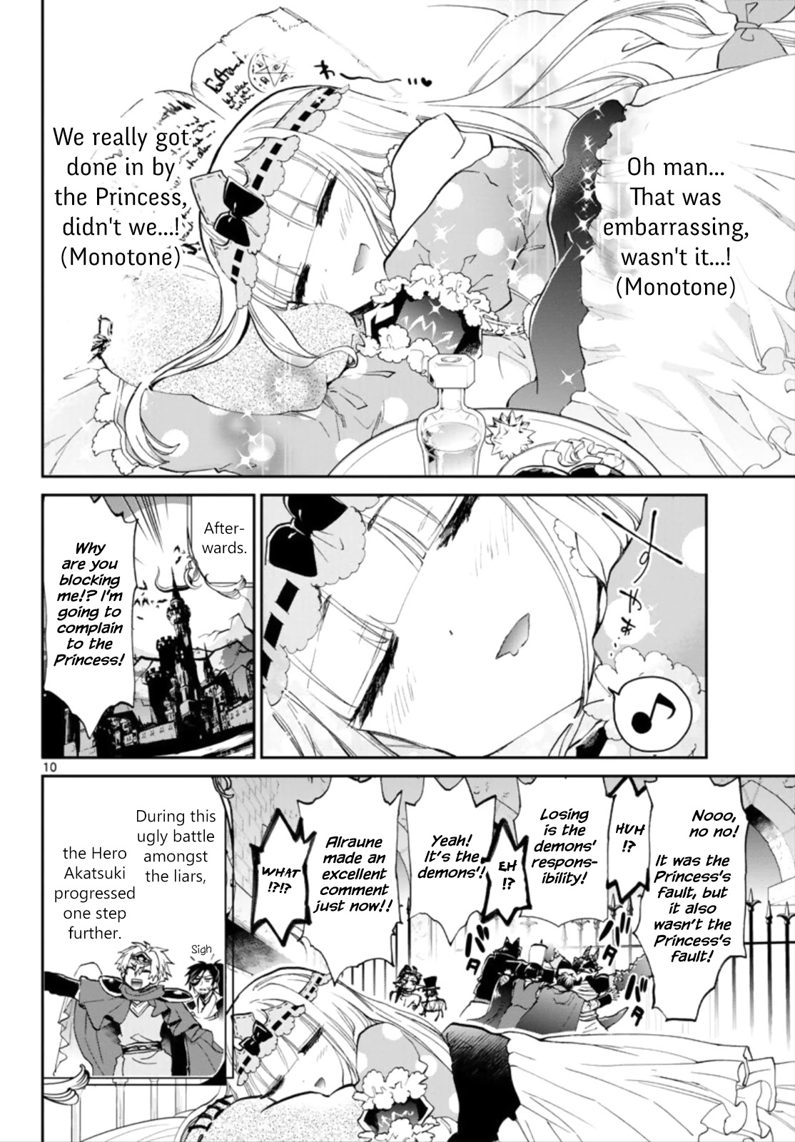 Maou-jou de Oyasumi Chapter 57 page 10 - Chapter 57: Nooobody's At Fault! ♥