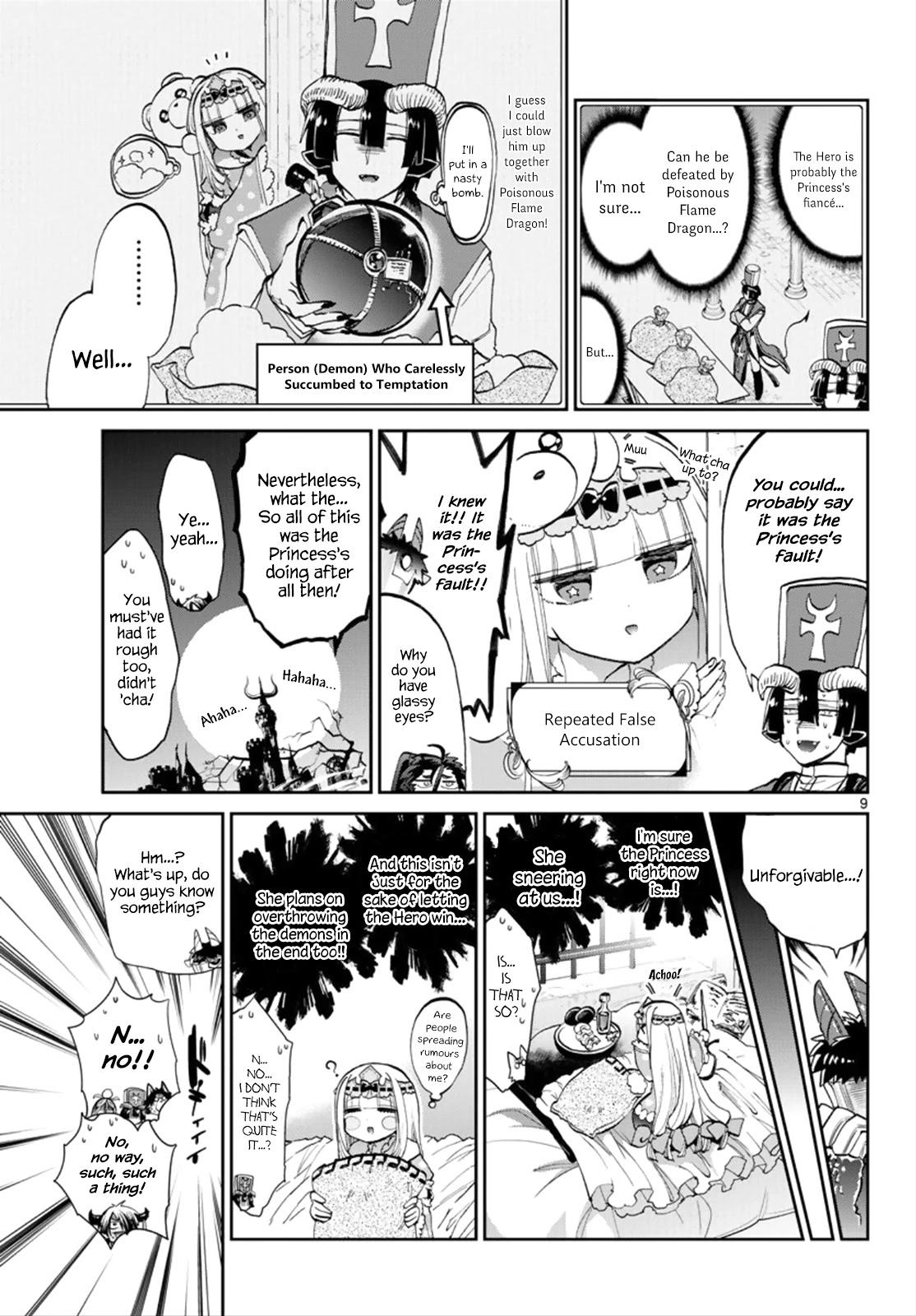 Maou-jou de Oyasumi Chapter 57 page 9 - Chapter 57: Nooobody's At Fault! ♥