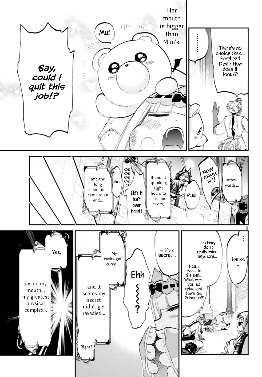 Maou-jou de Oyasumi Chapter 58 page 9 - Chapter 58: The Princess's Sensitive Mouth