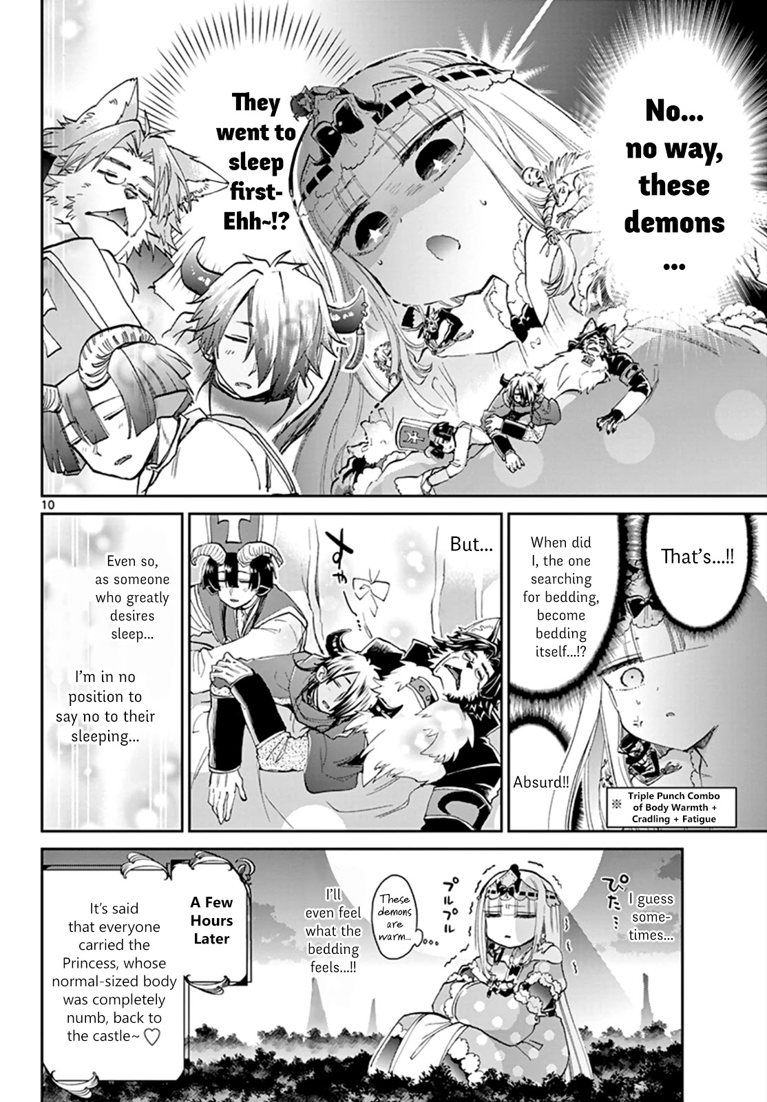 Maou-jou de Oyasumi Chapter 59 page 10 - Chapter 59: Super-Sized for Demon King Castle