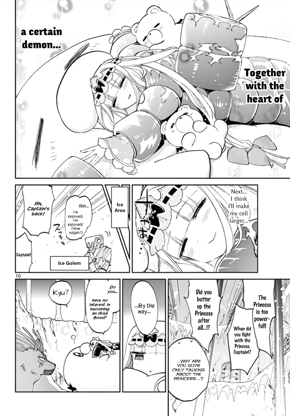 Maou-jou de Oyasumi Chapter 61 page 10 - Chapter 61: Sudden Change! Big Eggplant Earless Seal