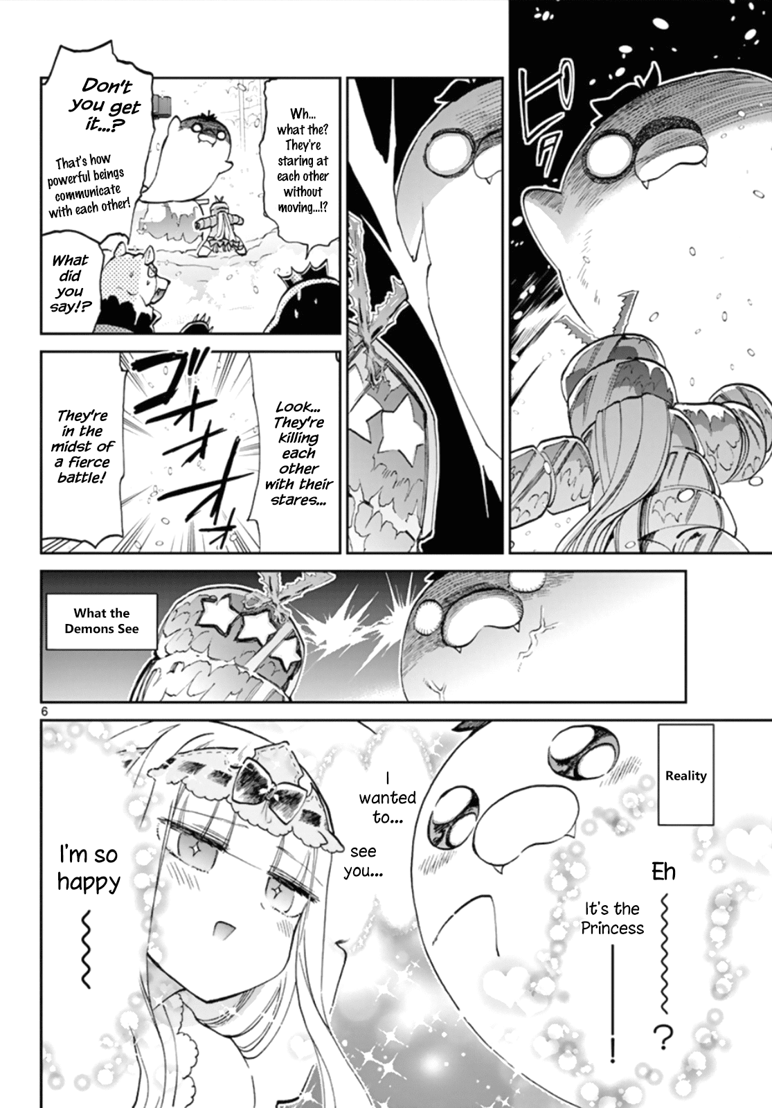 Maou-jou de Oyasumi Chapter 61 page 6 - Chapter 61: Sudden Change! Big Eggplant Earless Seal