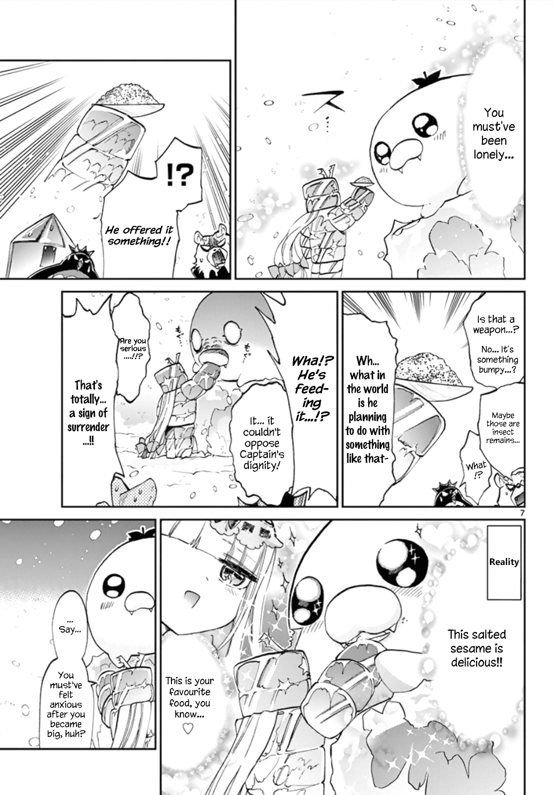 Maou-jou de Oyasumi Chapter 61 page 7 - Chapter 61: Sudden Change! Big Eggplant Earless Seal