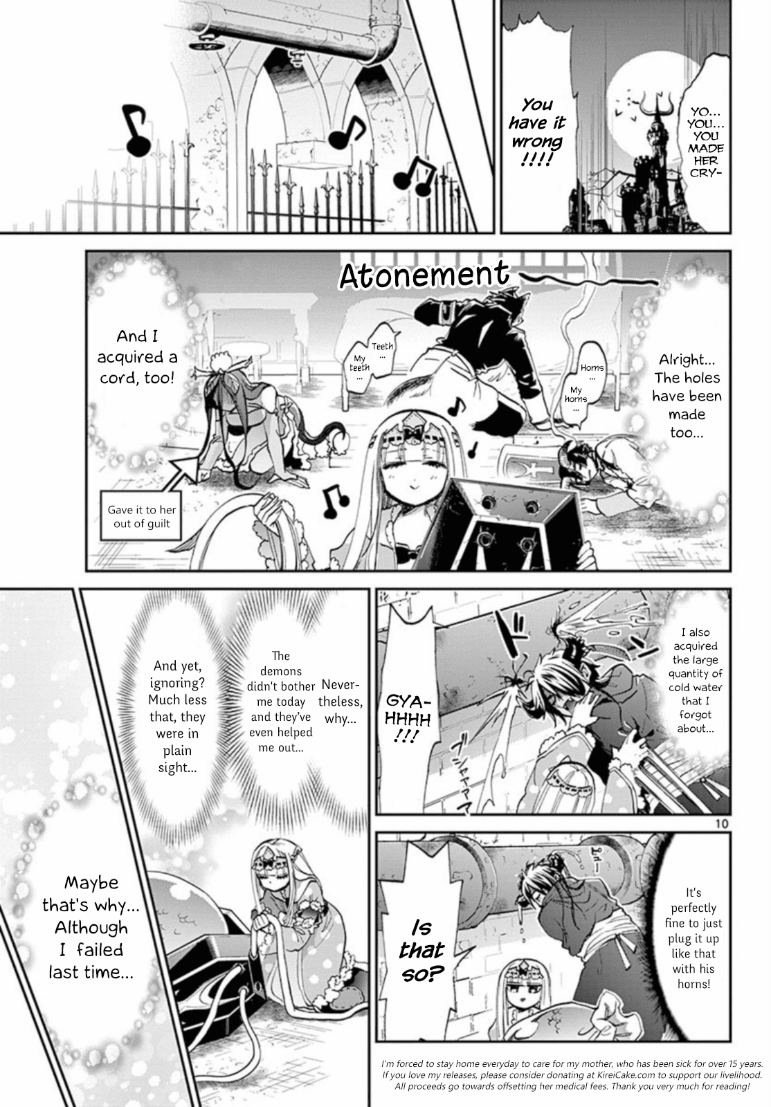 Maou-jou de Oyasumi Chapter 63 page 10 - Chapter 63: Don't Avert your Eyes