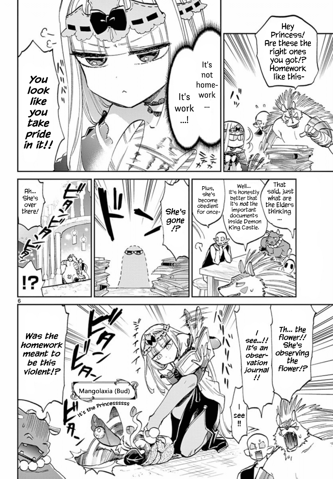 Maou-jou de Oyasumi Chapter 64 page 6 - Chapter 64: The Black Full-Time Princess