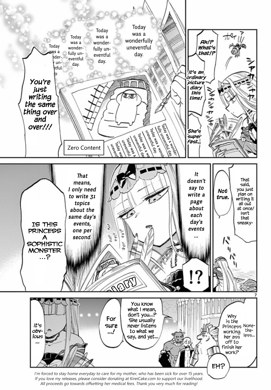 Maou-jou de Oyasumi Chapter 64 page 7 - Chapter 64: The Black Full-Time Princess