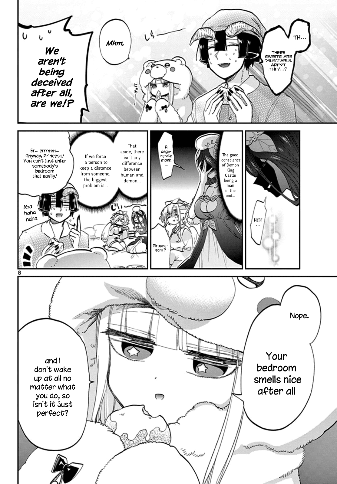 Maou-jou de Oyasumi Chapter 71 page 8 - Chapter 71: Heartfelt Party Night