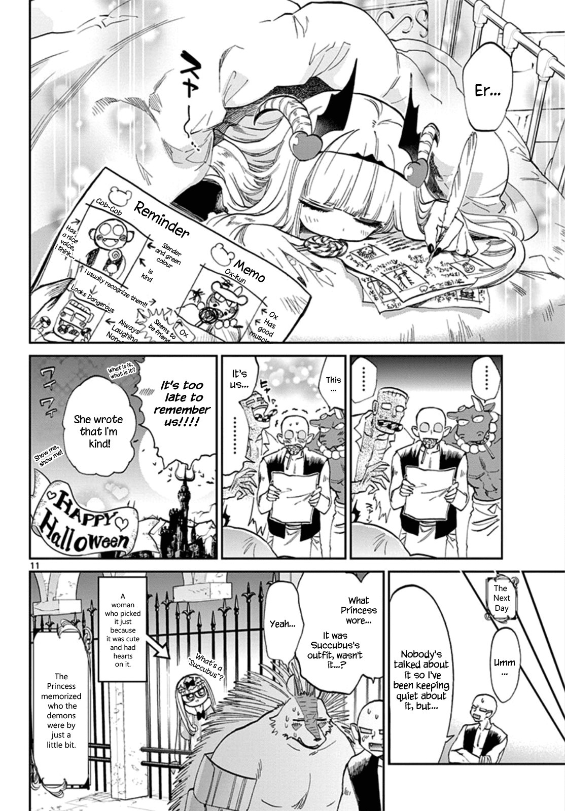 Maou-jou de Oyasumi Chapter 73 page 11 - Chapter 73: Outfit Exchange Treat