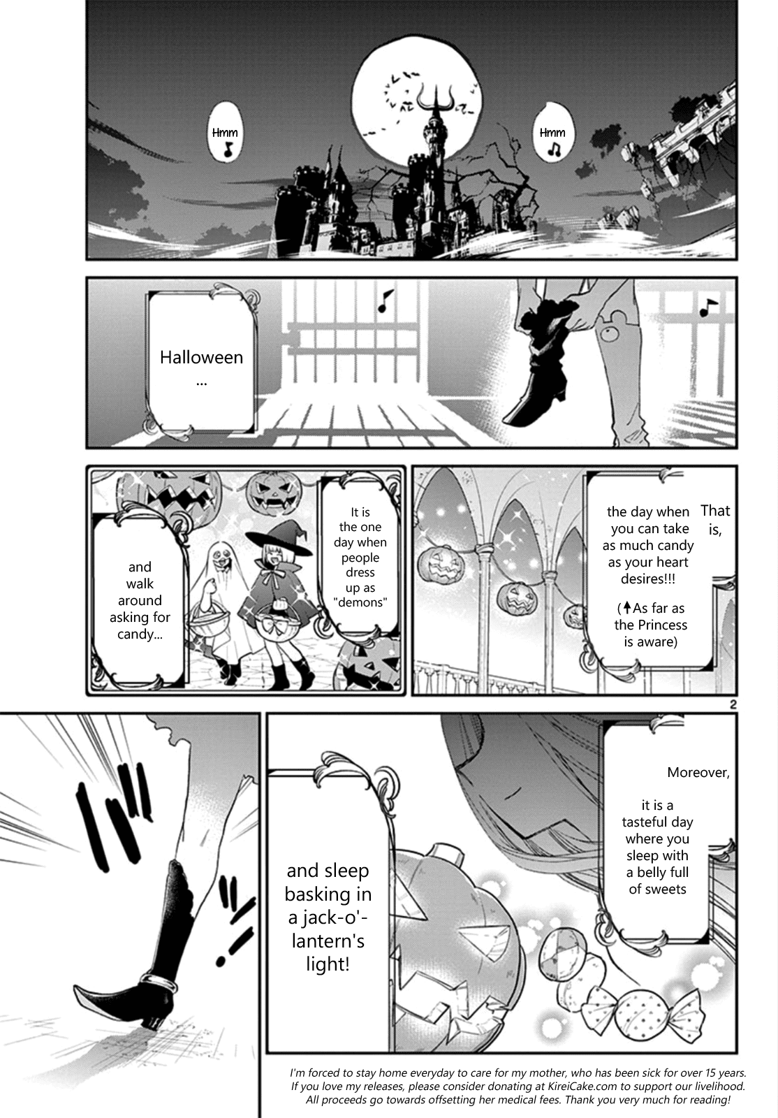 Maou-jou de Oyasumi Chapter 73 page 2 - Chapter 73: Outfit Exchange Treat