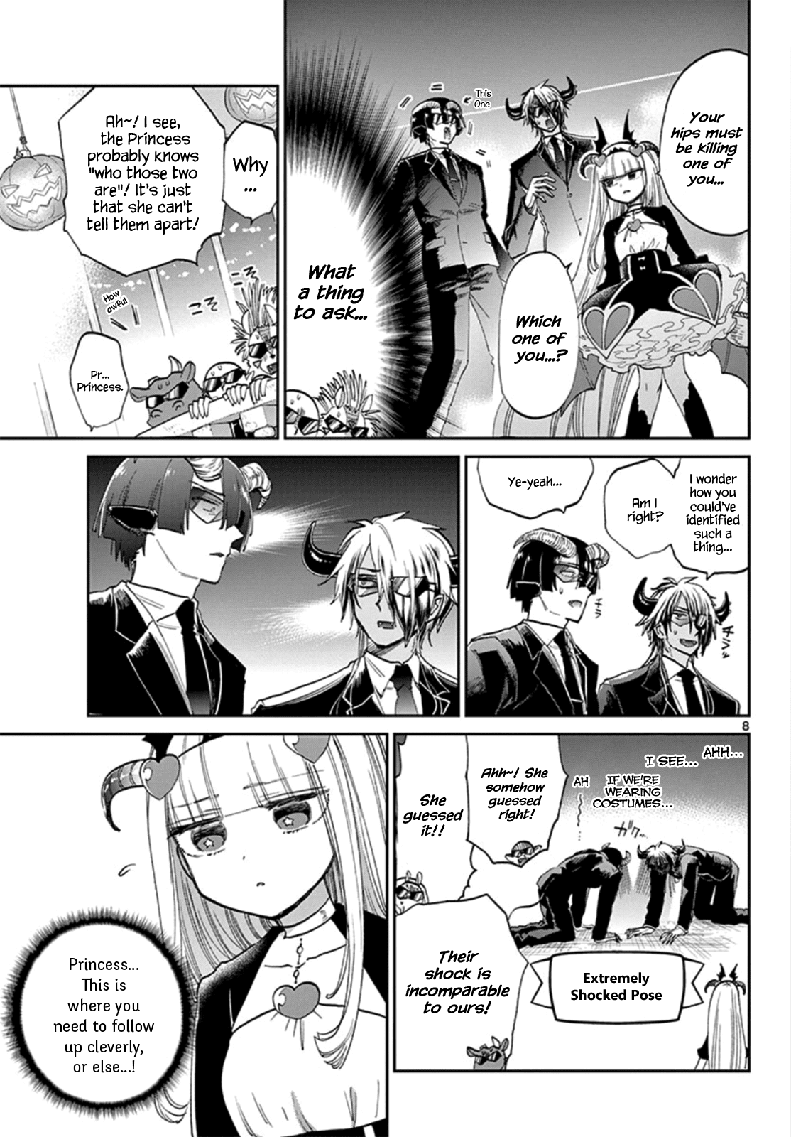 Maou-jou de Oyasumi Chapter 73 page 8 - Chapter 73: Outfit Exchange Treat