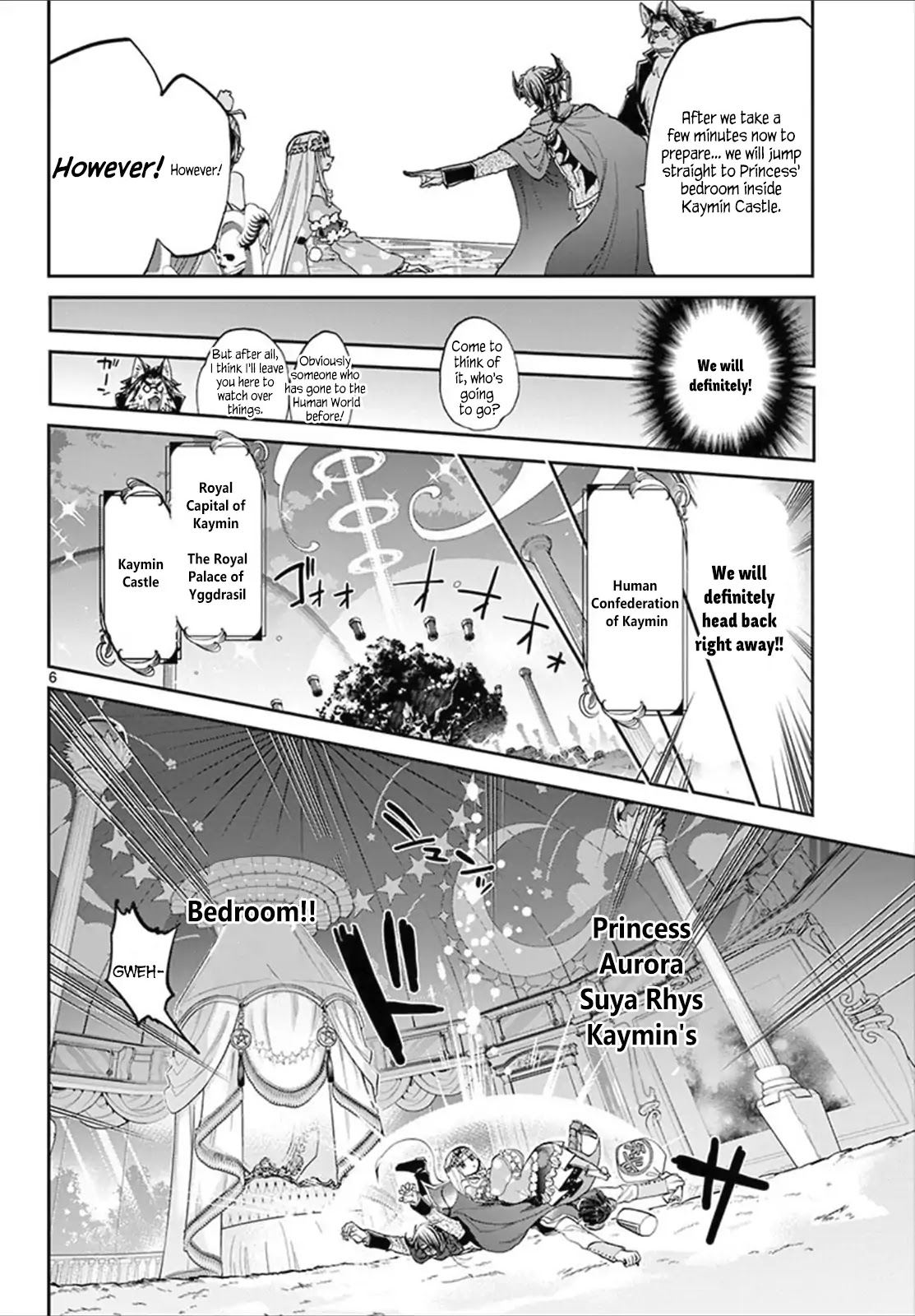 Maou-jou de Oyasumi Chapter 81 page 6 - Chapter 81: The Girl Travelling Between Castles Again