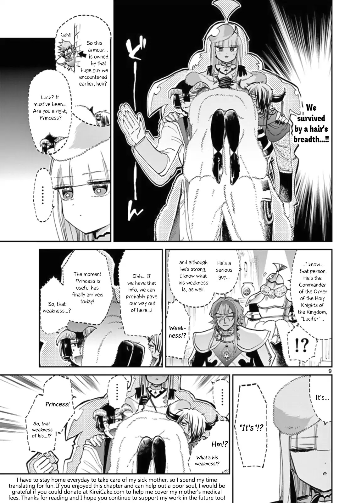 Maou-jou de Oyasumi Chapter 82 page 9 - Chapter 82: You Can't Possibly Hide, Right?
