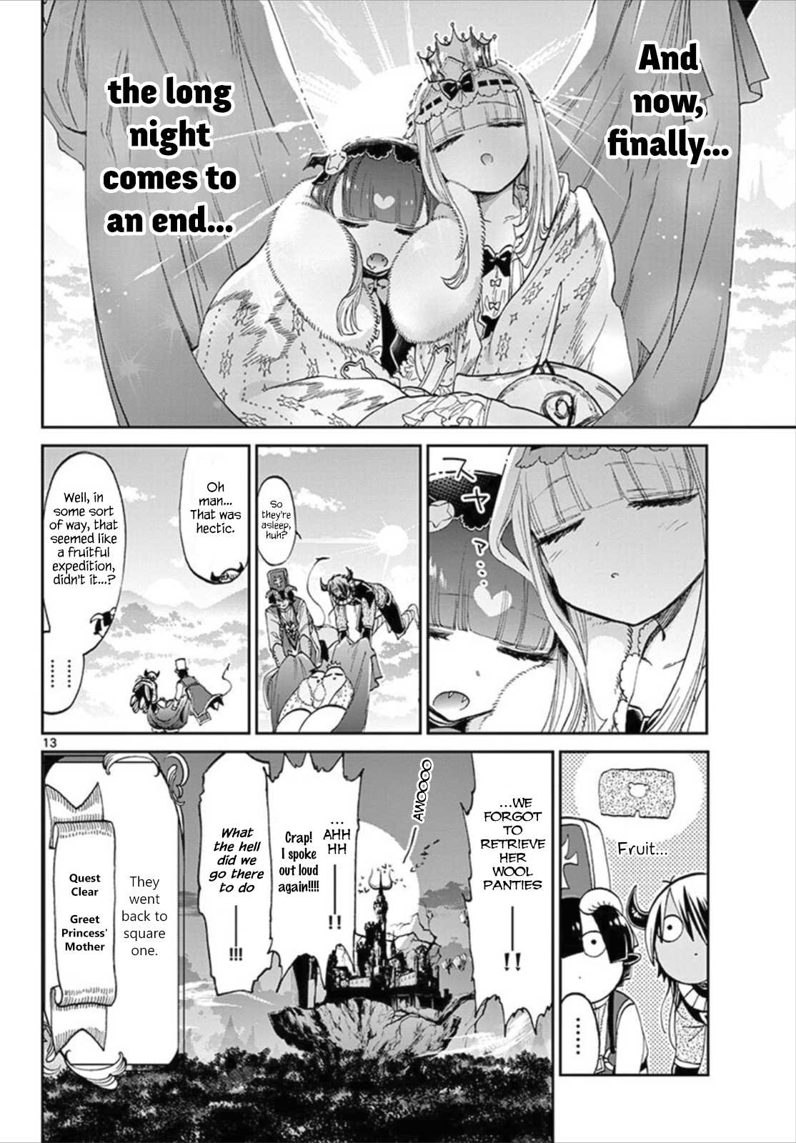 Maou-jou de Oyasumi Chapter 84 page 13 - Chapter 84: The Sleep Princess' Speech
