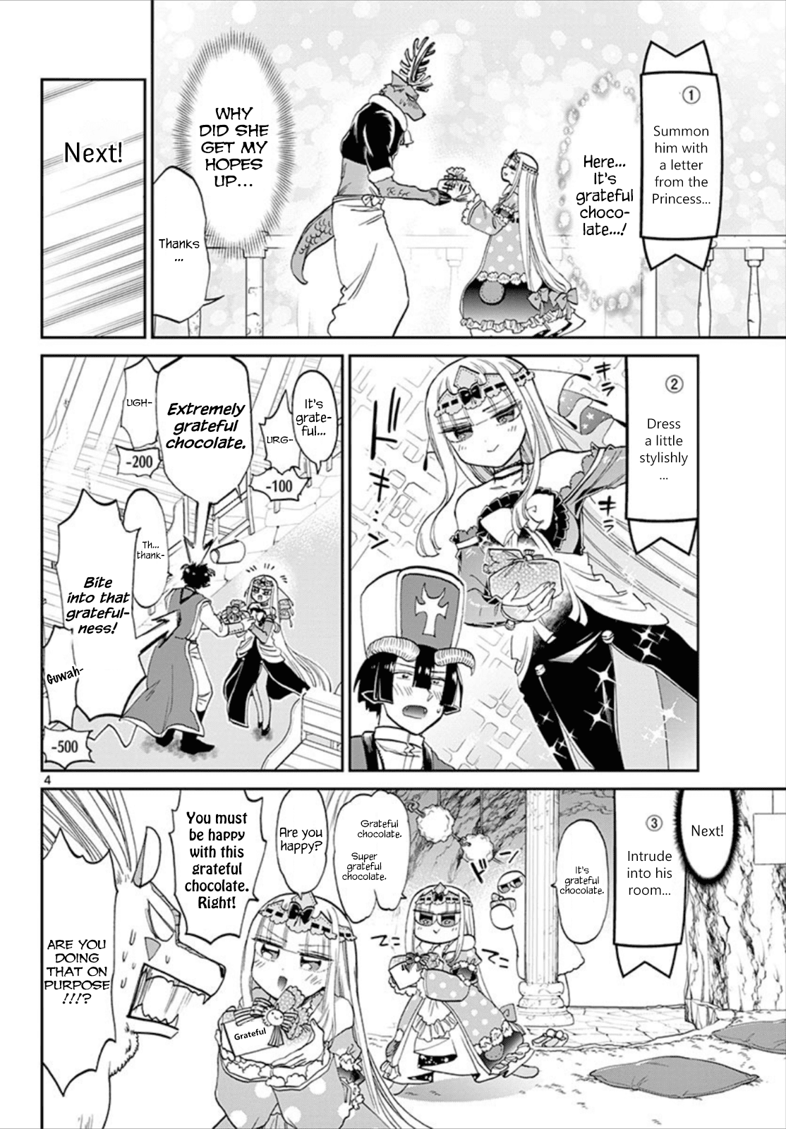 Maou-jou de Oyasumi Chapter 88 page 4 - Chapter 88: It Contains Handmade Chocolate