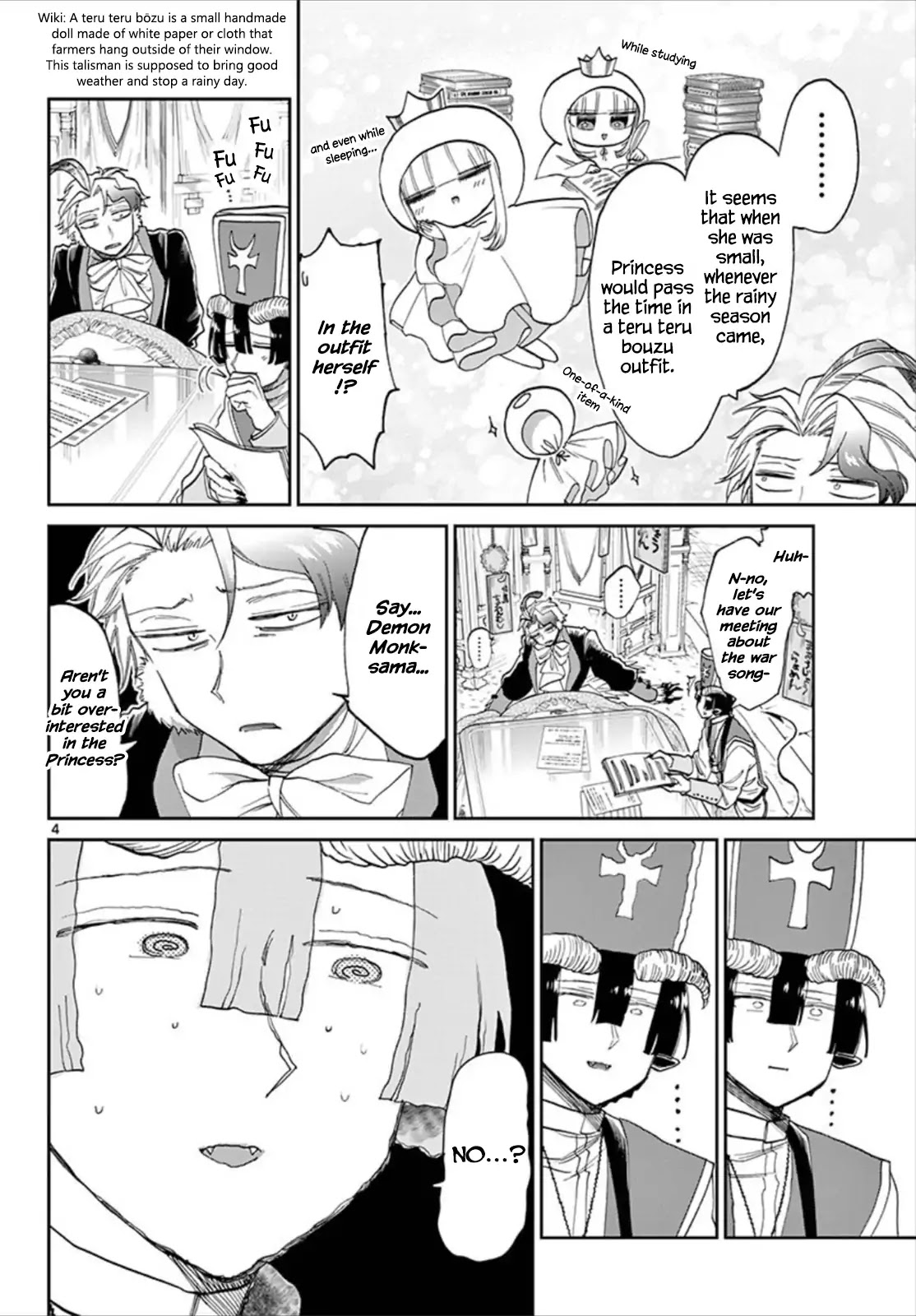 Maou-jou de Oyasumi Chapter 89 page 4 - Chapter 89: You Dug Into a Grave, Not a Kotatsu!