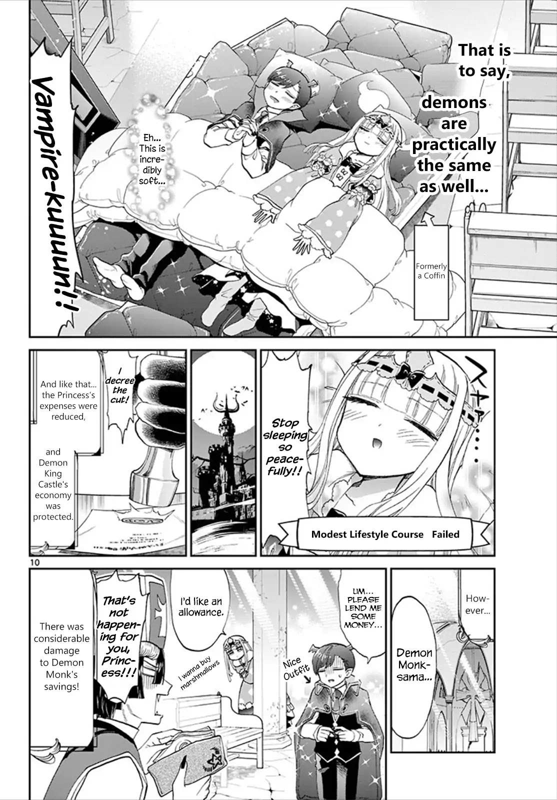 Maou-jou de Oyasumi Chapter 92 page 10 - Chapter 92: Princess's Unimagined Poverty