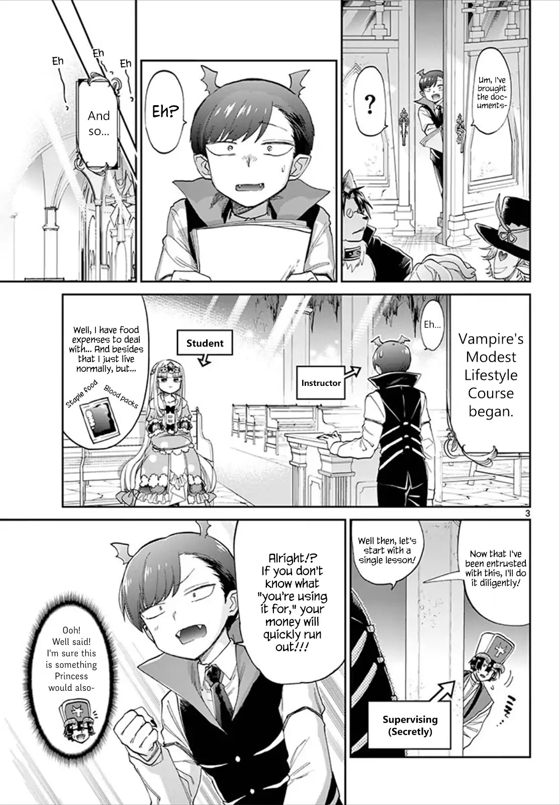 Maou-jou de Oyasumi Chapter 92 page 3 - Chapter 92: Princess's Unimagined Poverty