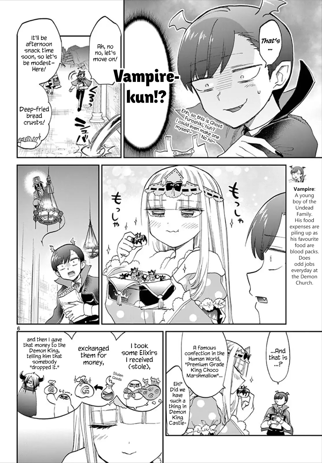 Maou-jou de Oyasumi Chapter 92 page 6 - Chapter 92: Princess's Unimagined Poverty