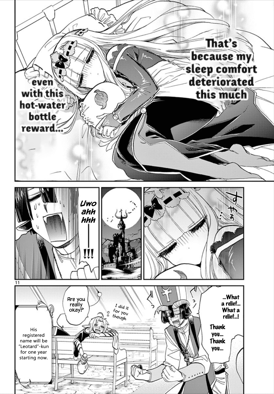 Maou-jou de Oyasumi Chapter 96 page 11 - Chapter 96: If Somebody Gives You Their Name, You Have to Give Yours!