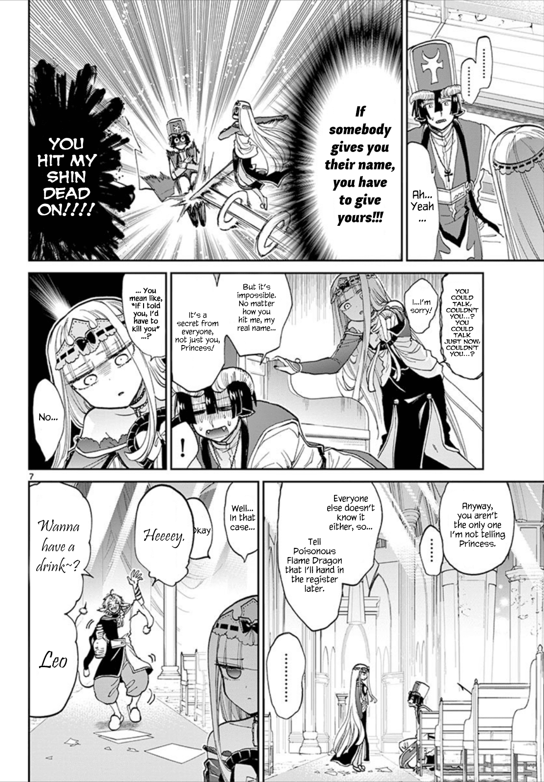 Maou-jou de Oyasumi Chapter 96 page 7 - Chapter 96: If Somebody Gives You Their Name, You Have to Give Yours!