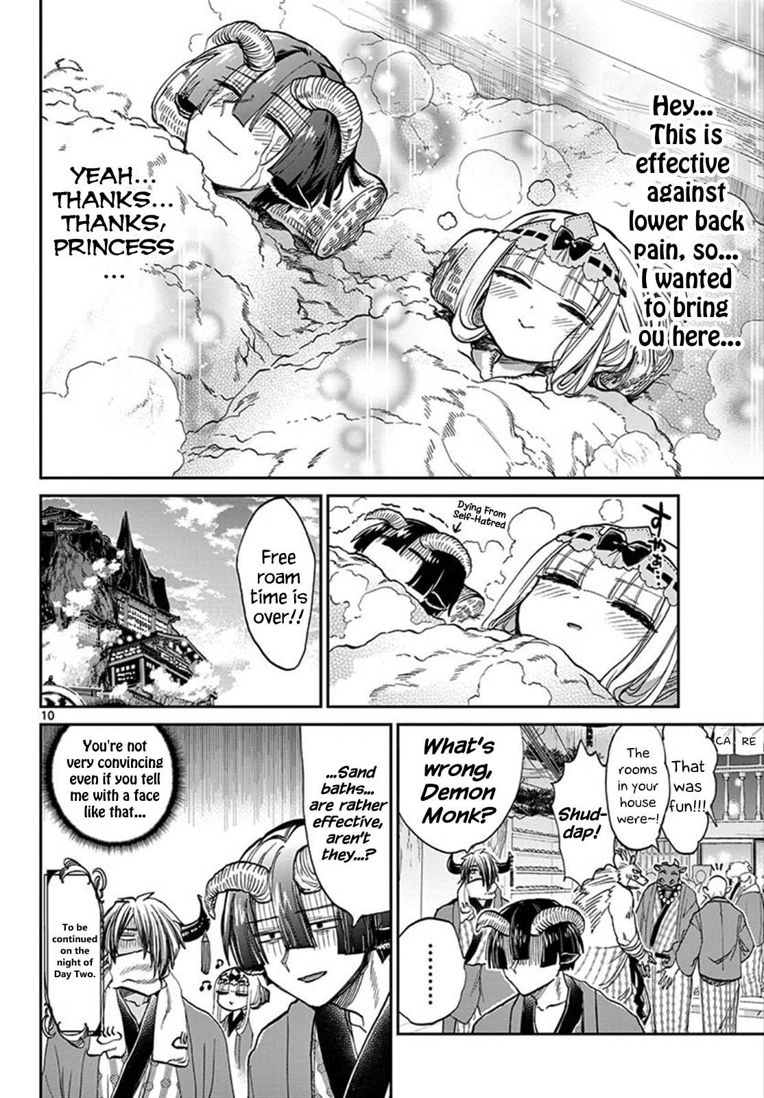 Maou-jou de Oyasumi Chapter 99 page 10 - Chapter 99: Visiting the Nicest Places of Hell Springs Over and Over
