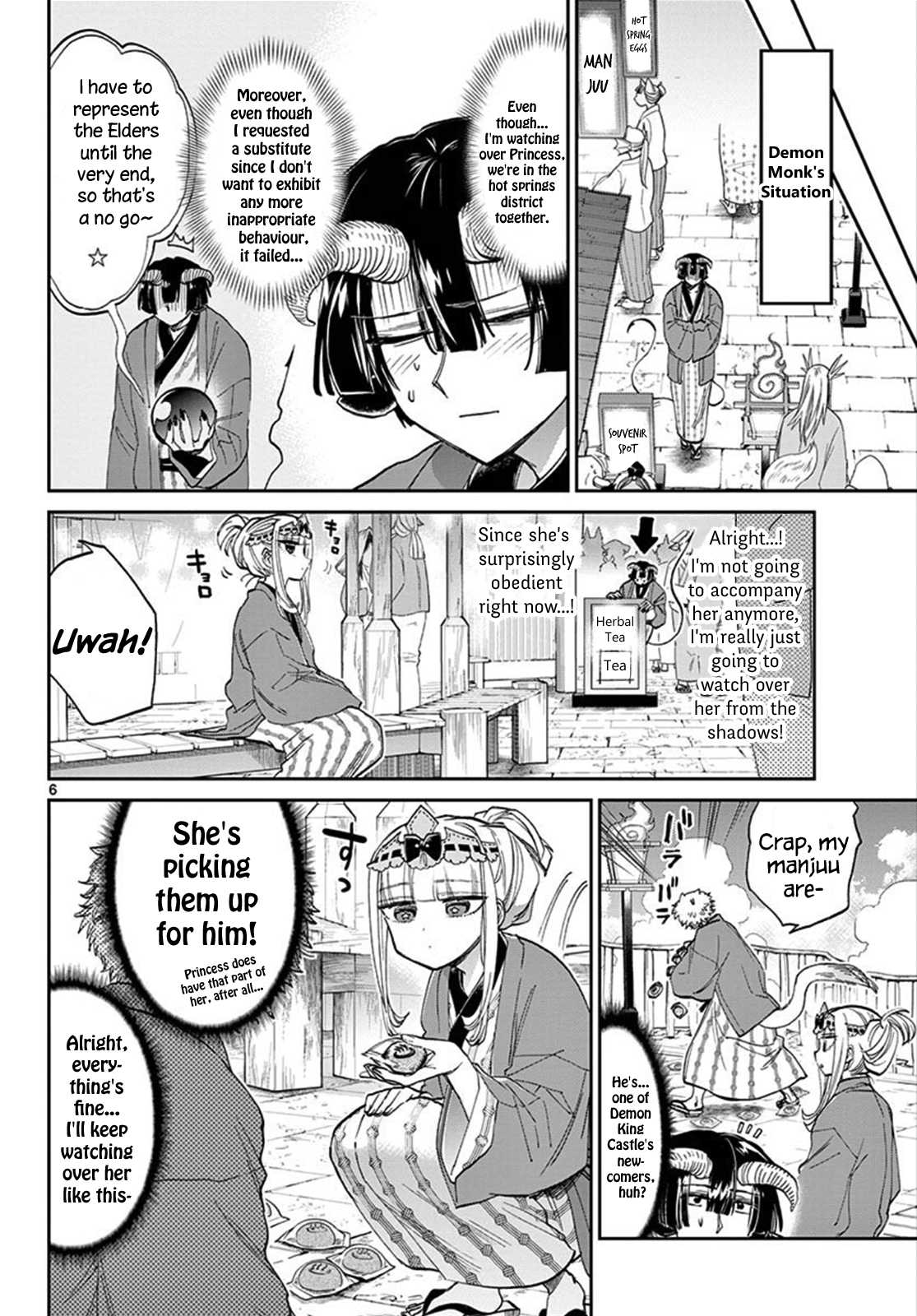 Maou-jou de Oyasumi Chapter 99 page 6 - Chapter 99: Visiting the Nicest Places of Hell Springs Over and Over