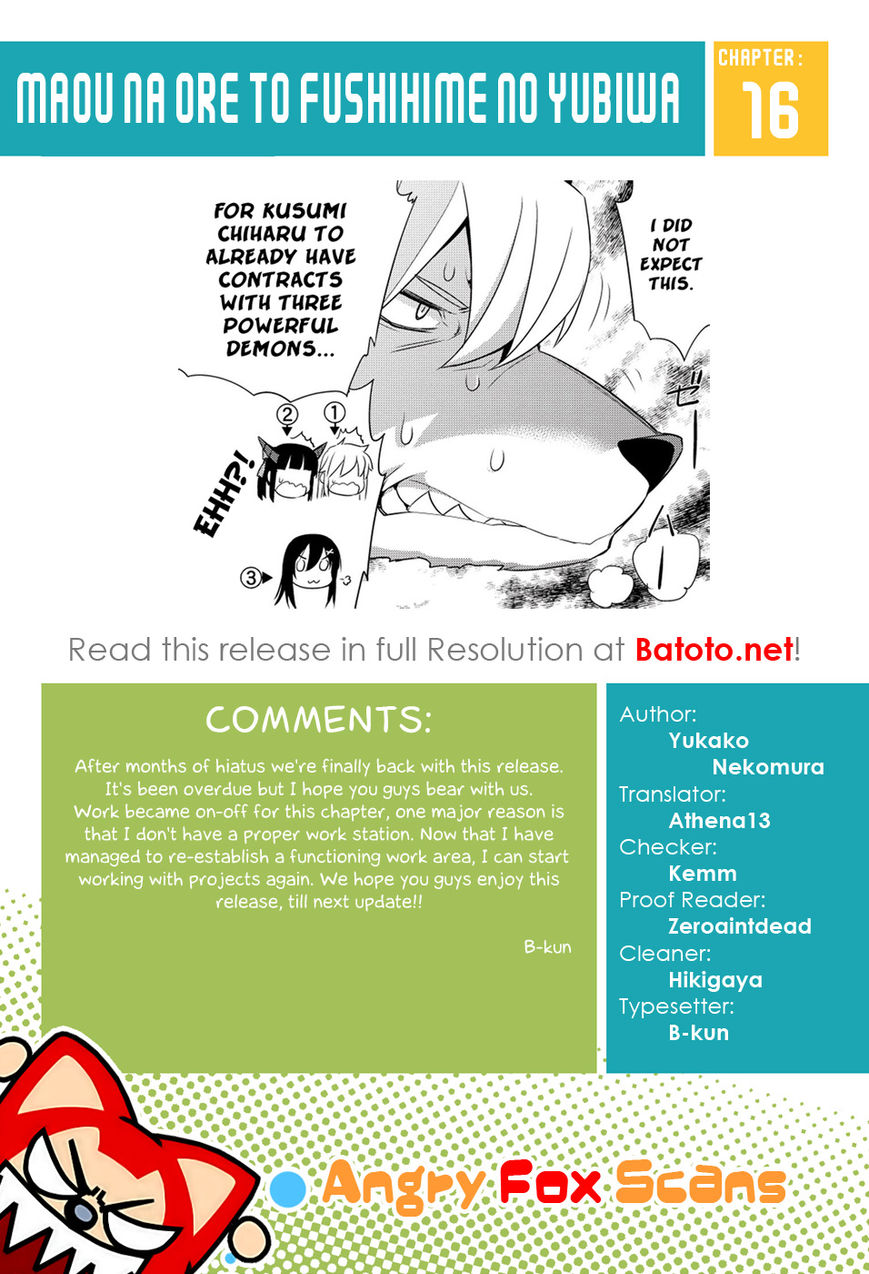 Maou na Ore to Fushihime no Yubiwa Chapter 16 page 29 - Chapter 16 : Price of Survival