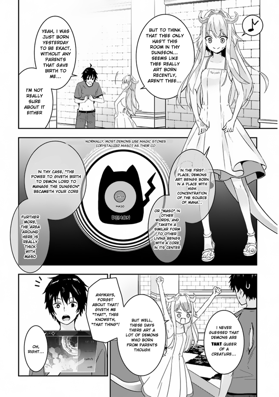 Maou ni Natta node, Dungeon Tsukutte Jingai Musume to Honobono suru Chapter 1.2 page 11 - Chapter 1.2