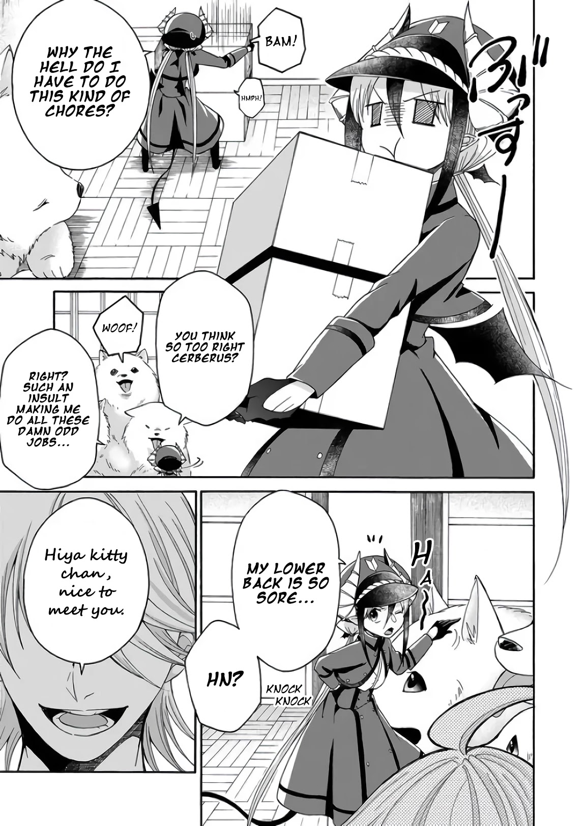 Maou no Jinji Chapter 5 page 1 - Chapter 5: 1st Complicated Day