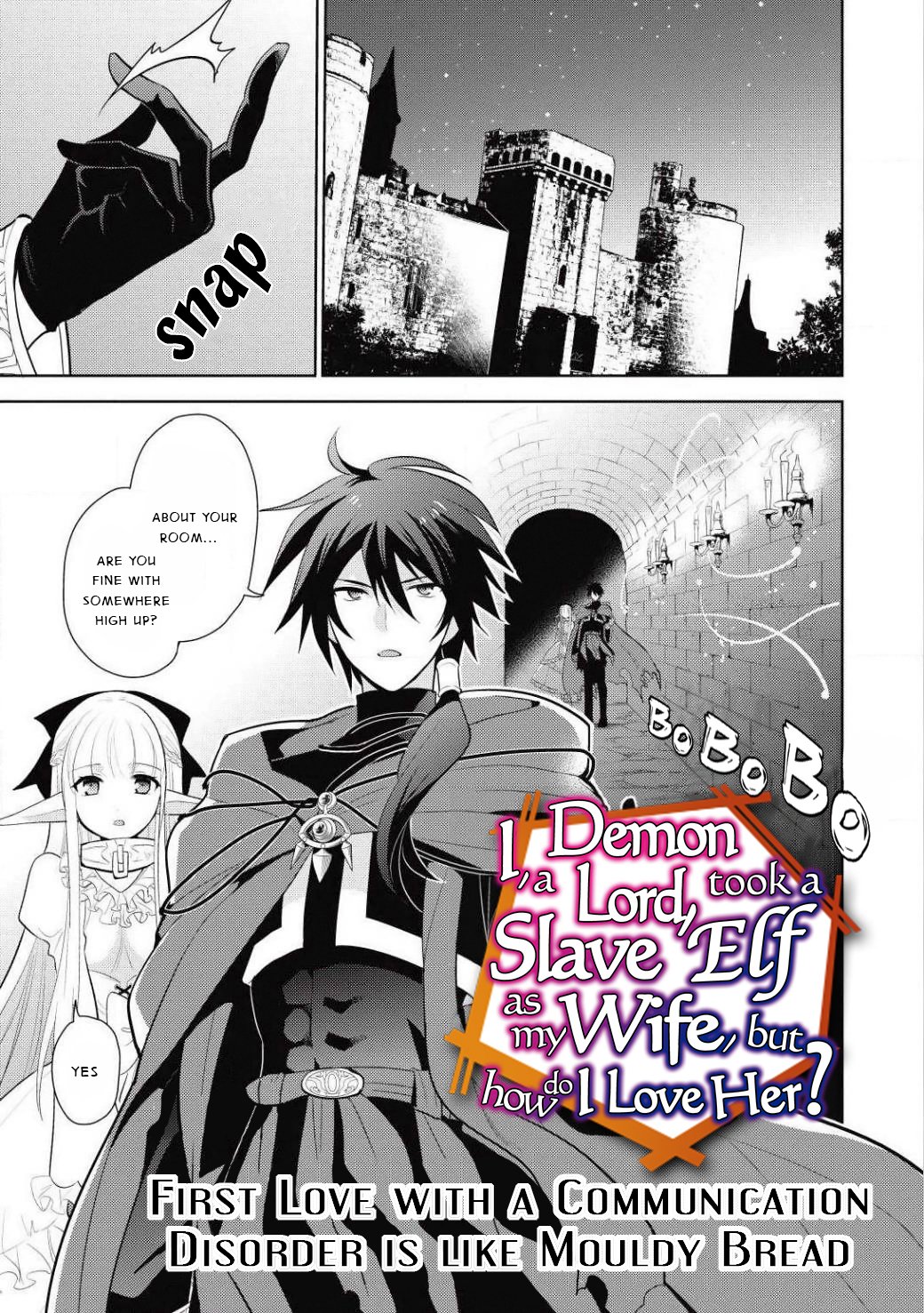 Maou no Ore ga Dorei Elf wo Yome ni Shitanda ga, Dou Medereba Ii? Chapter 2 page 1 - Chapter 2: First love with a communication disorder is like mouldy bread