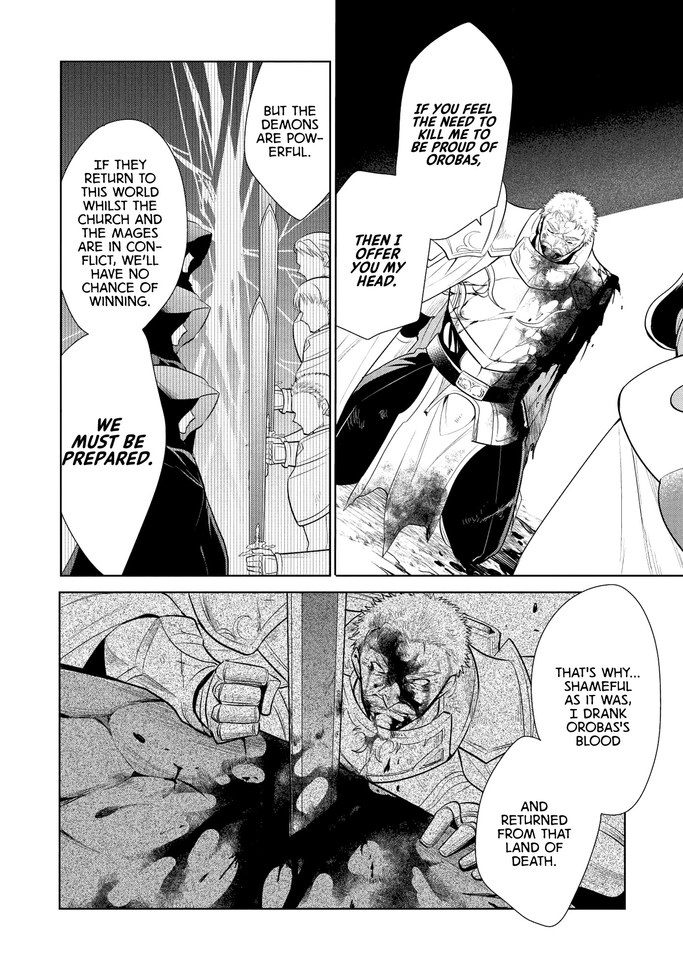 Maou no Ore ga Dorei Elf wo Yome ni Shitanda ga, Dou Medereba Ii? Chapter 22 page 32 - Chapter 22: Even So, Defeating Evil Is A Holy Knight's Duty (2)