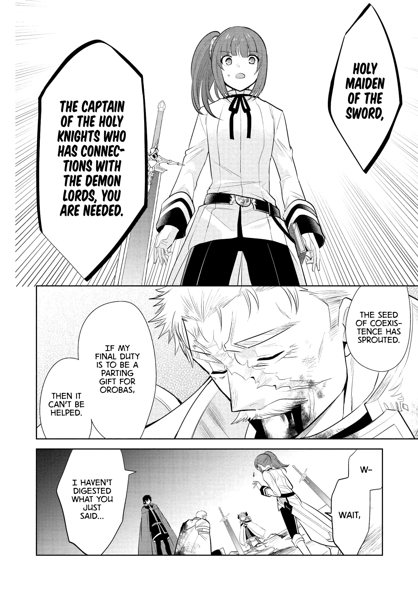 Maou no Ore ga Dorei Elf wo Yome ni Shitanda ga, Dou Medereba Ii? Chapter 22 page 34 - Chapter 22: Even So, Defeating Evil Is A Holy Knight's Duty (2)