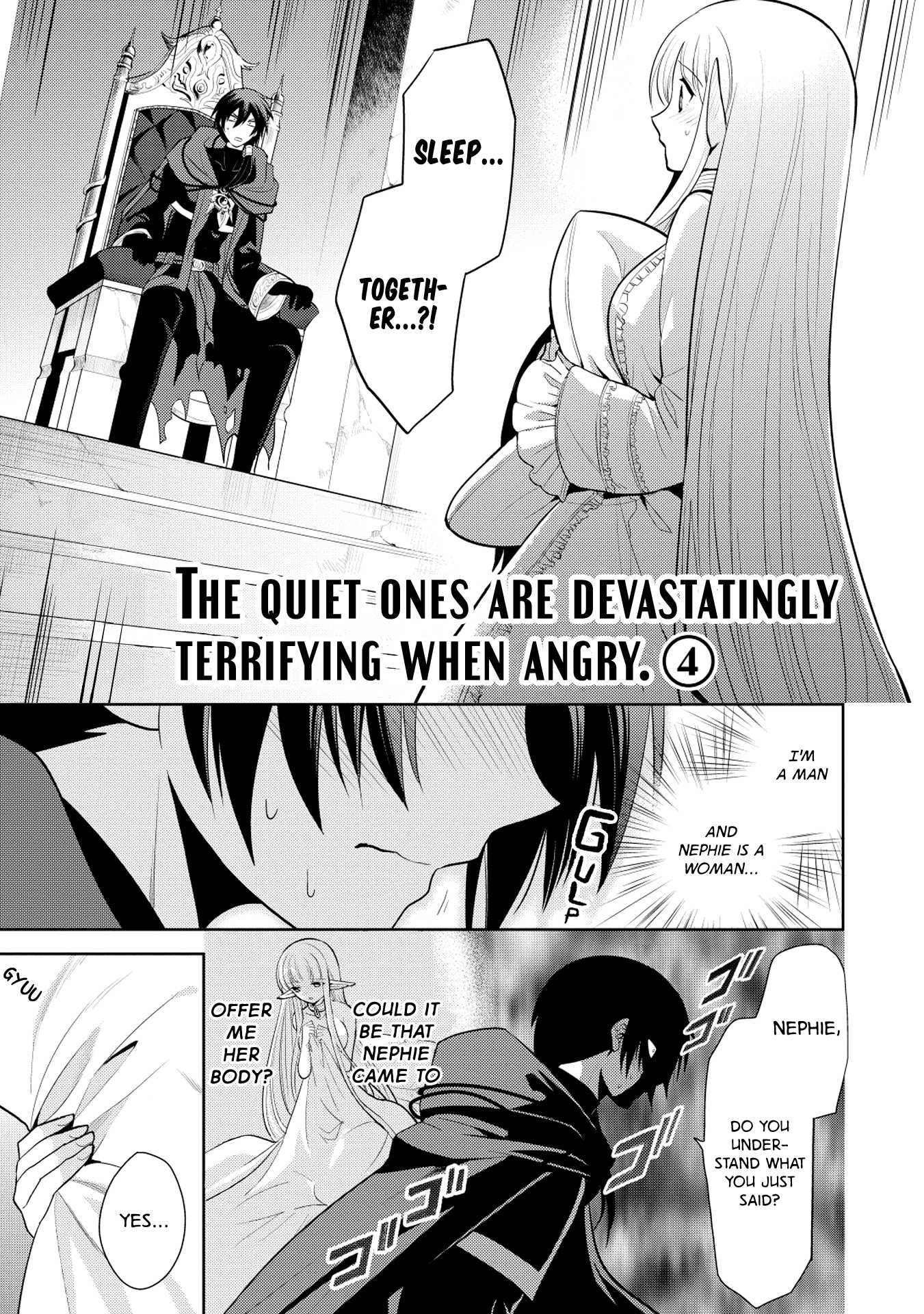Maou no Ore ga Dorei Elf wo Yome ni Shitanda ga, Dou Medereba Ii? Chapter 8 page 1 - Chapter 8: The Quiet Ones are Devastatingly Terrifying when Angry 4