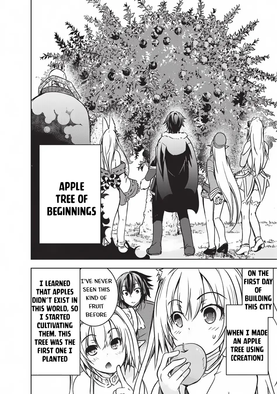 Maou-sama no Machizukuri! ~Saikyou no Dungeon wa Kindai Toshi~ Chapter 13 page 5 - Chapter 13: Oath of The Beginning Apple