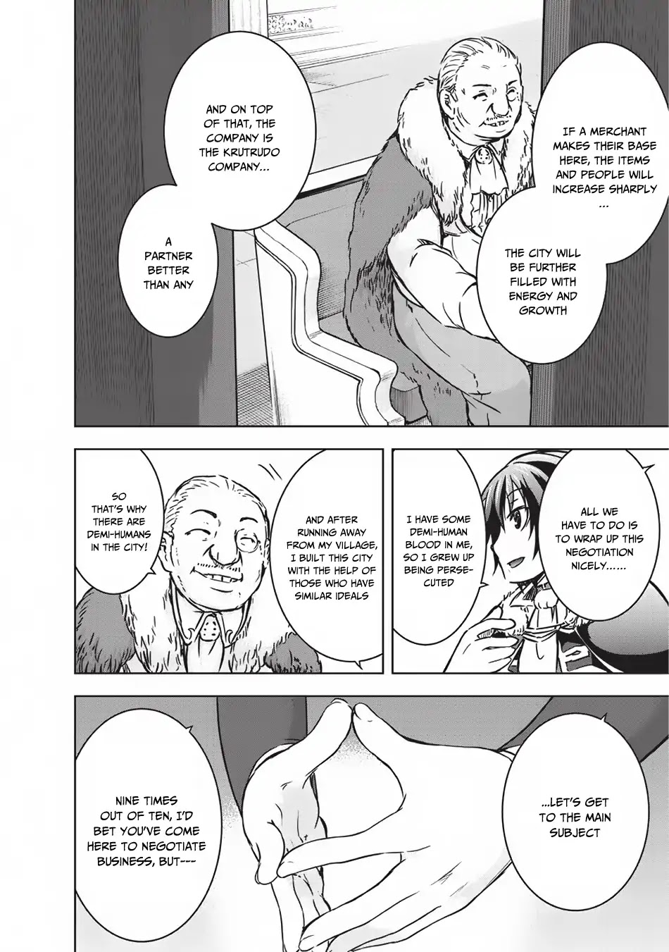 Maou-sama no Machizukuri! ~Saikyou no Dungeon wa Kindai Toshi~ Chapter 14 page 21 - Chapter 14: Merchants