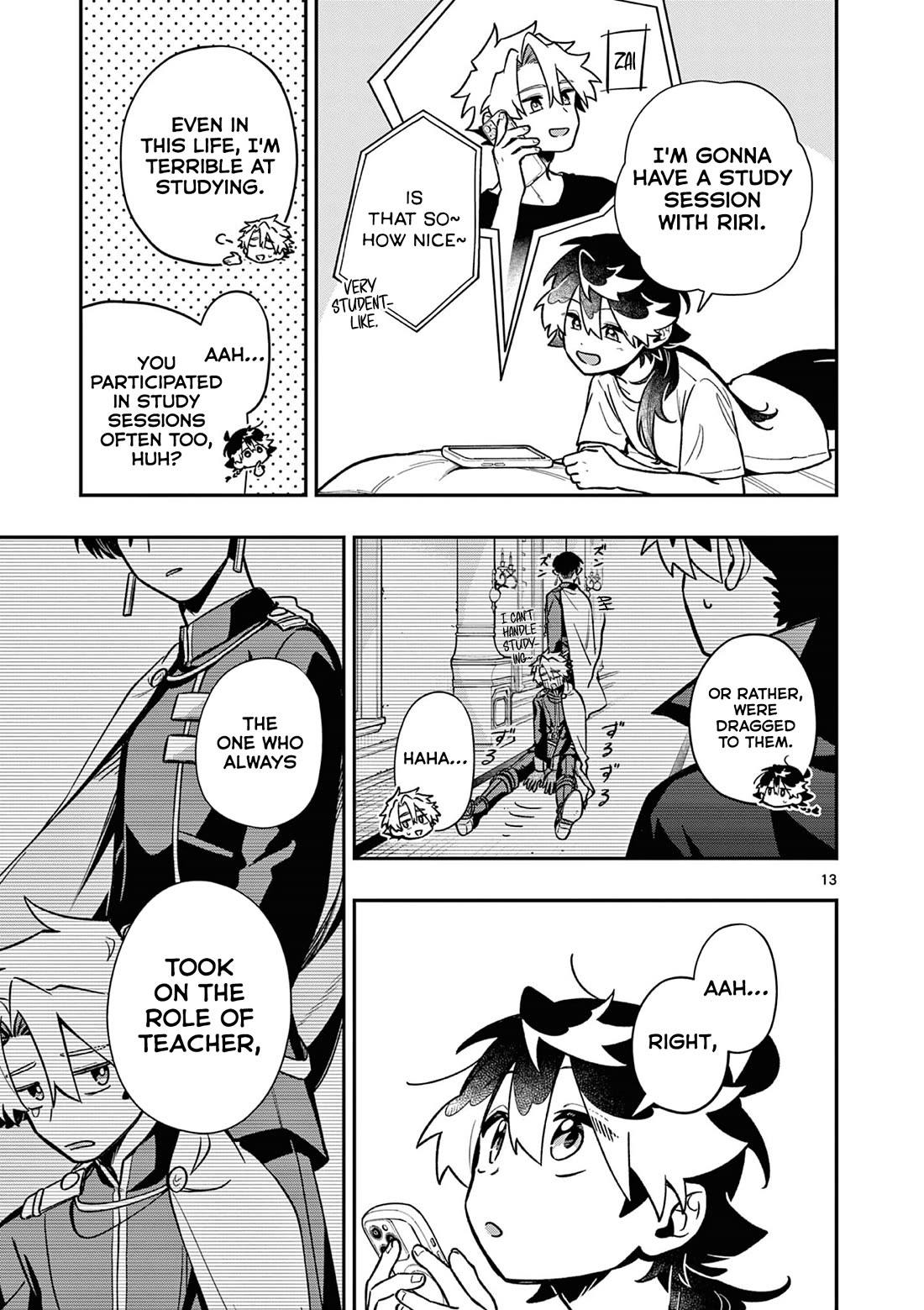 Maou-sama, Re Re Revenge! Chapter 10 page 13 - Chapter 10: Grades in Jeopardy, the Nature of Love!