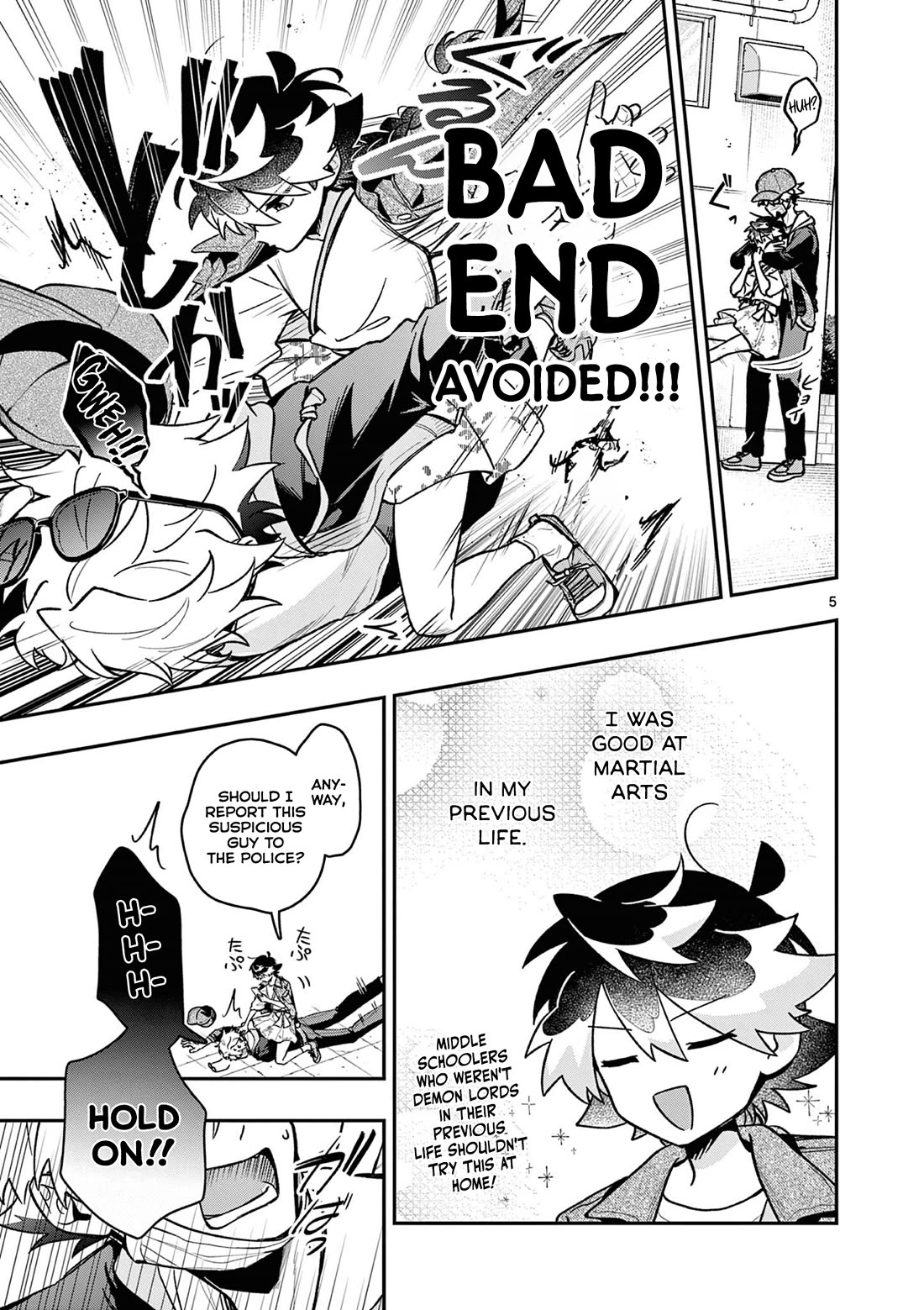 Maou-sama, Re Re Revenge! Chapter 6 page 5 - Chapter 6: Demon Lord VS Suspicious Person!?
