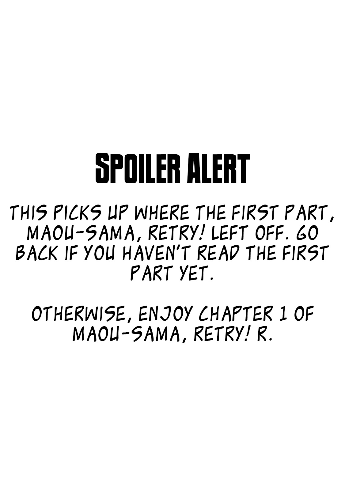 Maou-sama, Retry! R Chapter 1 page 3 - Chapter 1: Fujisaki Akane