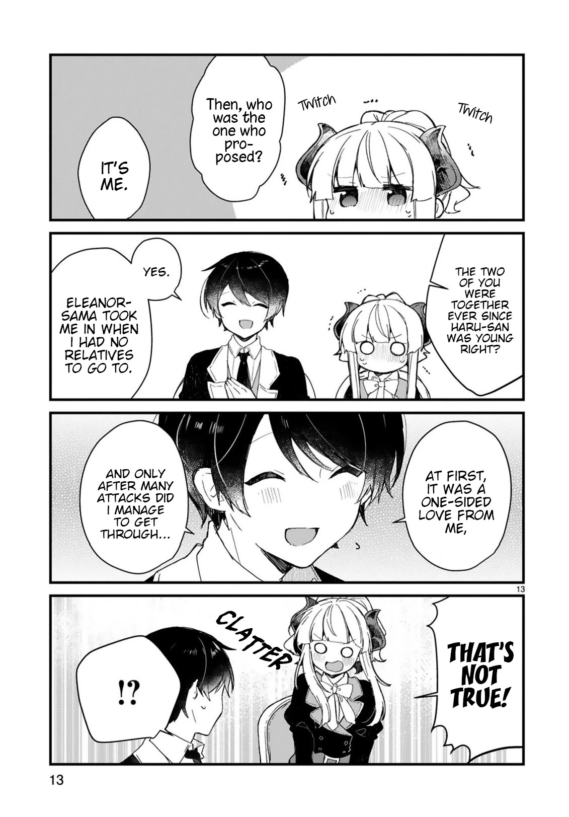 Maou-sama to Kekkonshitai Chapter 17 page 13 - Chapter 17: I Want to be Interviewed with the Demon Queen