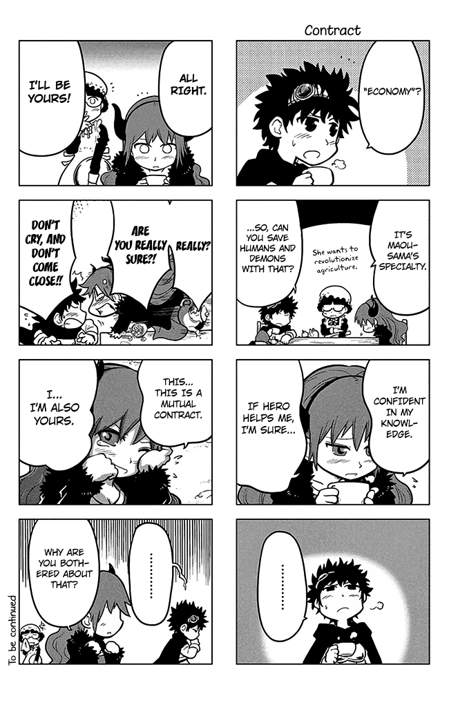 Maoyuu 4-Koma: You're Horrible, Maou-sama! Chapter 1.2 page 9 - Chapter 1 v2 : Be Mine