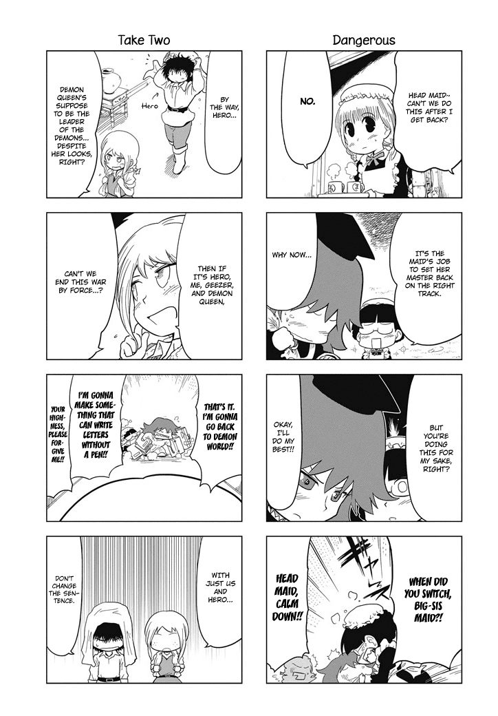 Maoyuu 4-Koma: You're Horrible, Maou-sama! Chapter 10.2 page 6 - Chapter 10 v2 : "I Can't Remain a Daydreaming Demon Queen"