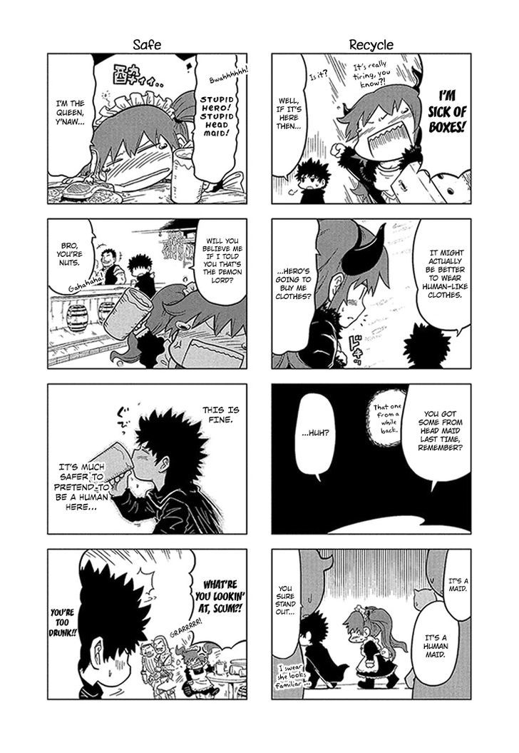 Maoyuu 4-Koma: You're Horrible, Maou-sama! Chapter 7 page 3 - Chapter 7 : "Long Night at Gateway City"