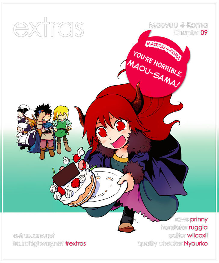 Maoyuu 4-Koma: You're Horrible, Maou-sama! Chapter 9 page 1 - Chapter 9 : â€œDemon Queen and Heroâ€™s Celebration Partyâ€