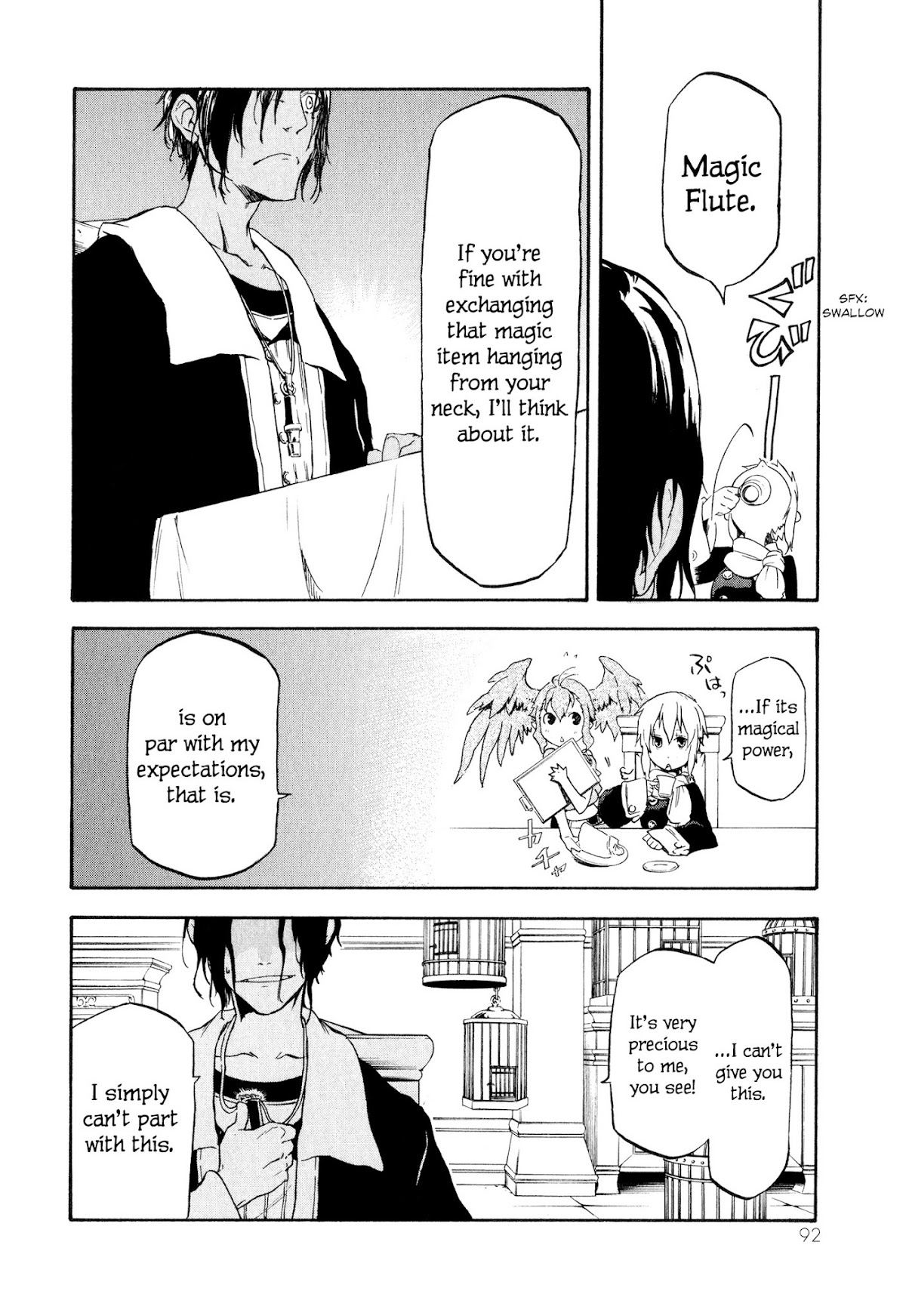 Maoyuu Maou Yuusha Gaiden - Madoromi no Onna Mahou Tsukai Chapter 2 page 14 - Chapter 2: The Bird-user of Songbird Village