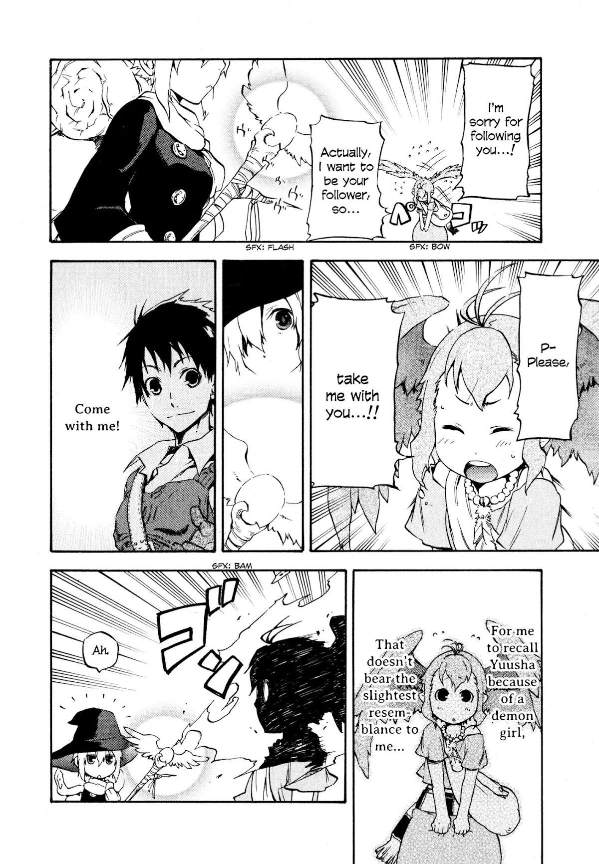 Maoyuu Maou Yuusha Gaiden - Madoromi no Onna Mahou Tsukai Chapter 3 page 8 - Chapter 3: The Red Female Mage