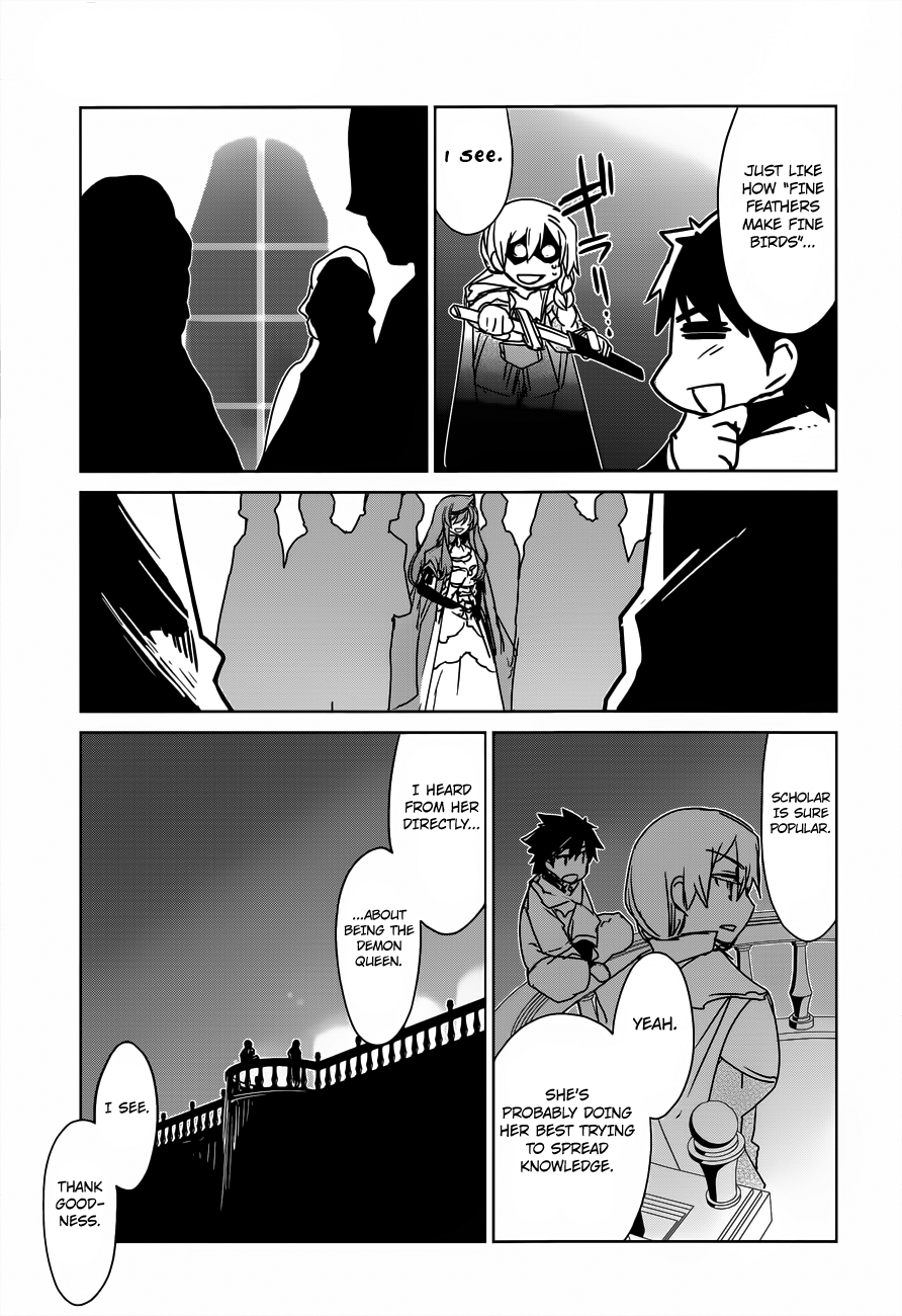 Maoyuu Maou Yuusha - "Kono Watashi no Mono Tonare, Yuusha yo" "Kotowaru!" Chapter 10 page 13 - Chapter 10: Welcome Home, Hero!