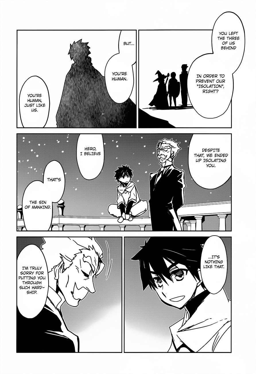 Maoyuu Maou Yuusha - "Kono Watashi no Mono Tonare, Yuusha yo" "Kotowaru!" Chapter 10 page 34 - Chapter 10: Welcome Home, Hero!