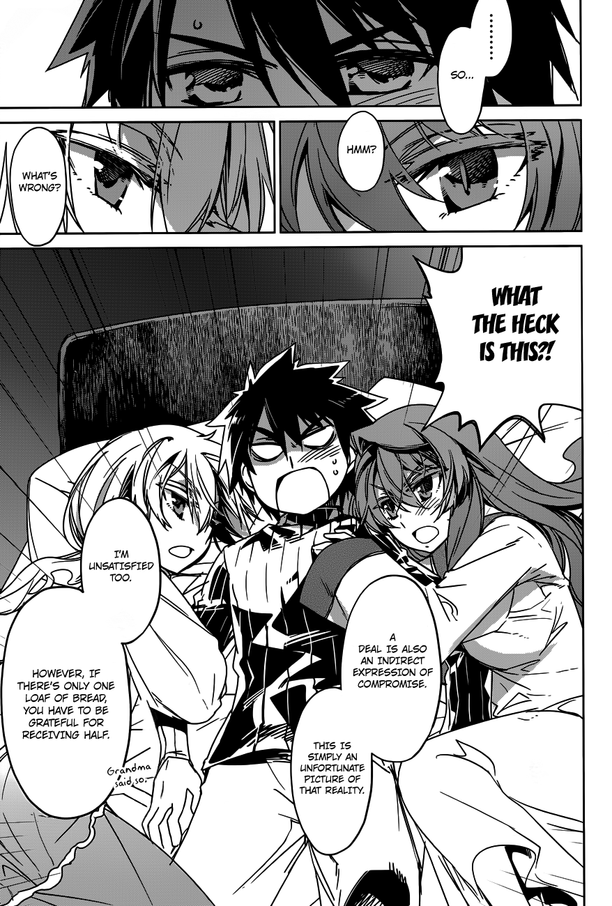 Maoyuu Maou Yuusha - "Kono Watashi no Mono Tonare, Yuusha yo" "Kotowaru!" Chapter 12 page 9 - Chapter 12: What Cannot be Defined by Profits and Losses