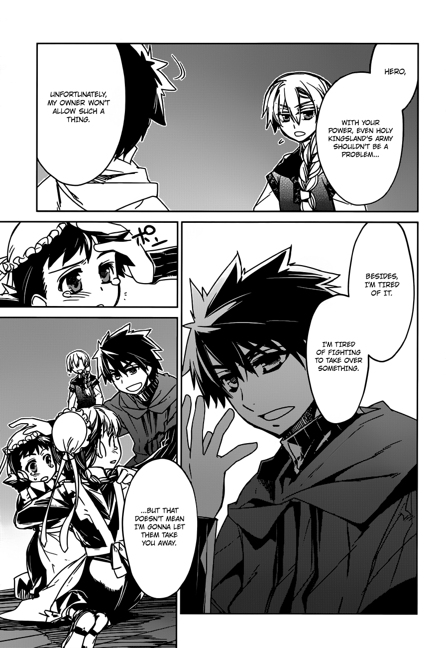 Maoyuu Maou Yuusha - "Kono Watashi no Mono Tonare, Yuusha yo" "Kotowaru!" Chapter 13 page 24 - Chapter 13: I Don't Want to be Left Behind Anymore